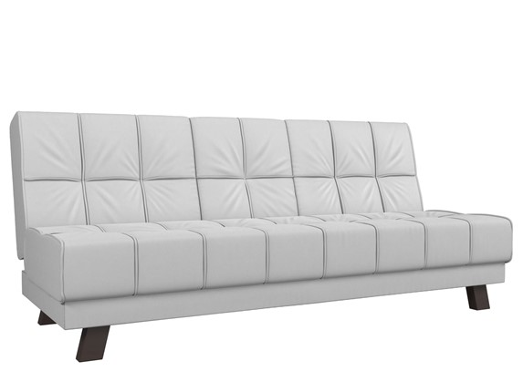 Прямой диван Винсент, Белый (экокожа) в Вологде - изображение