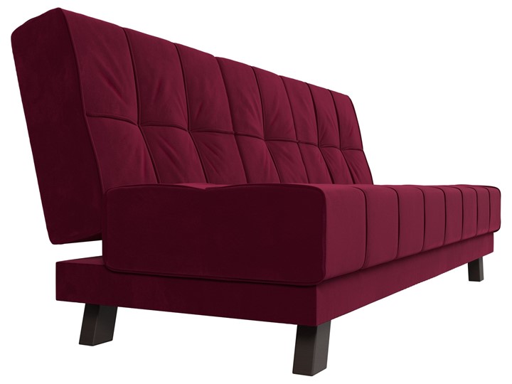 Прямой диван Винсент, Бордовый (микровельвет) в Вологде - изображение 4