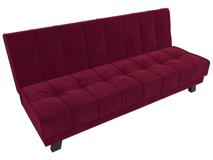 Прямой диван Винсент, Бордовый (микровельвет) в Вологде - изображение 6