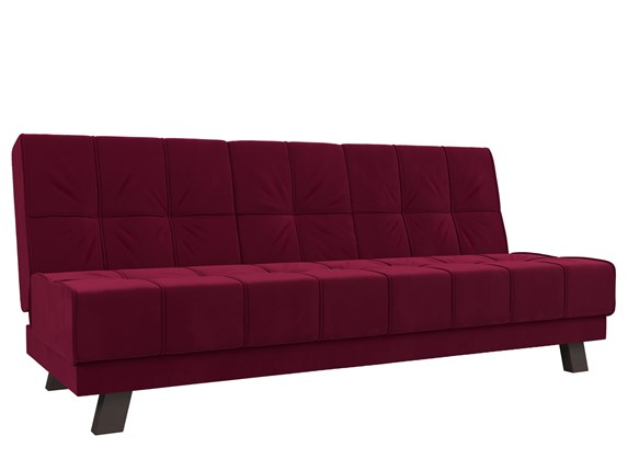 Прямой диван Винсент, Бордовый (микровельвет) в Вологде - изображение