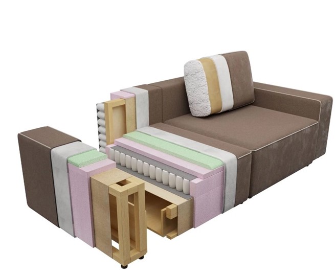 Прямой диван Пегас 1 БД в Вологде - изображение 3
