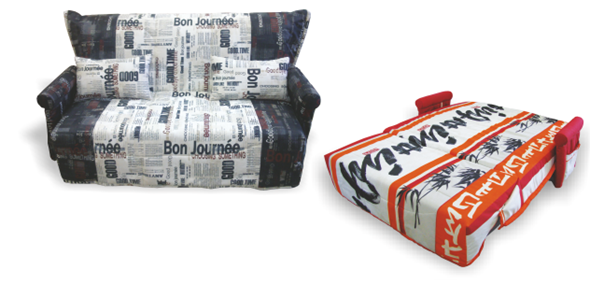 Прямой диван Аккордеон, 180 (подлокотники в ткани) в Вологде - изображение