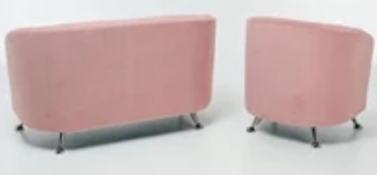Комплект мебели Брамс  цвет розовый диван 2Д + кресло в Вологде - изображение 4