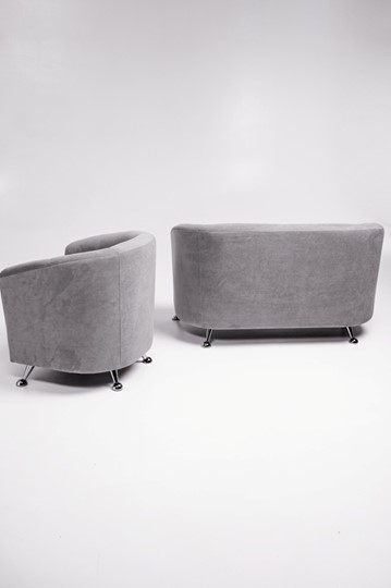 Комплект мебели Брамс  цвет серый диван 2Д + кресло в Вологде - изображение 5