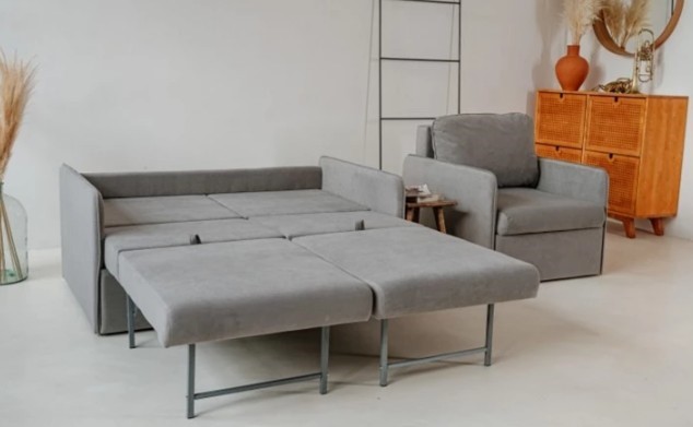 Мебельный набор Амира серый диван + кресло в Вологде - изображение 3