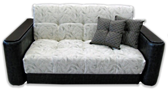 Прямой диван Аккордеон-1, 155 (круглые подлокотники), Элакс в Вологде - изображение