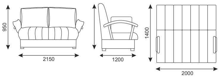 Прямой диван Челси 2 БД (Боннель) в Вологде - изображение 10