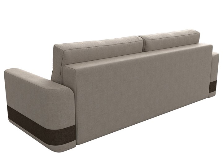 Прямой диван Честер, Бежевый/коричневый (рогожка) в Вологде - изображение 5