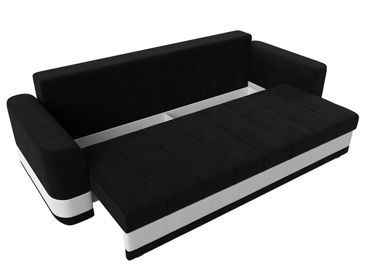 Прямой диван Честер, Черный/белый (вельвет/экокожа) в Вологде - изображение 5