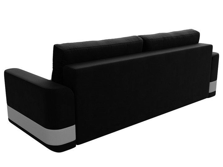 Прямой диван Честер, Черный/белый (вельвет/экокожа) в Вологде - изображение 7