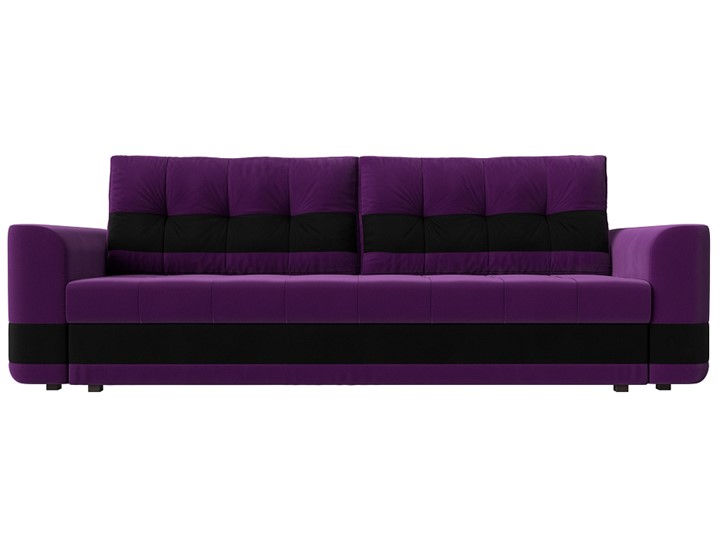 Диван прямой Честер, Фиолетовый/черный (вельвет) в Вологде - изображение 1