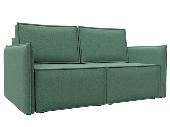 Прямой диван Либерти мини, Амур зеленый (рогожка) в Вологде - изображение