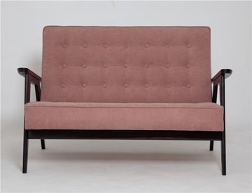 Прямой диван Ретро, двухместный (венге / RS 12 - розовый) в Вологде - предосмотр 1