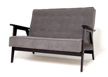 Прямой диван Ретро, двухместный (венге / RS 15 - темно-серый) в Вологде - предосмотр