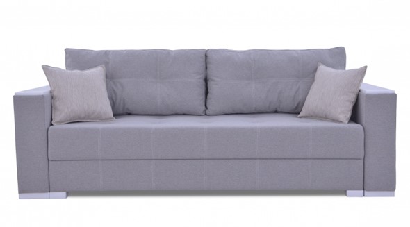 Прямой диван Fashion (Uno silver + brix latte) в Вологде - изображение