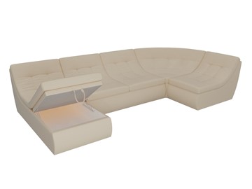 Модульный П-образный диван Холидей, Бежевый (экокожа) в Вологде - предосмотр 6