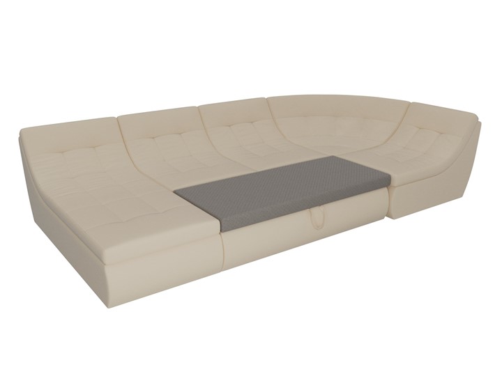 Модульный П-образный диван Холидей, Бежевый (экокожа) в Вологде - изображение 7