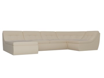 Модульный П-образный диван Холидей, Бежевый (экокожа) в Вологде - предосмотр