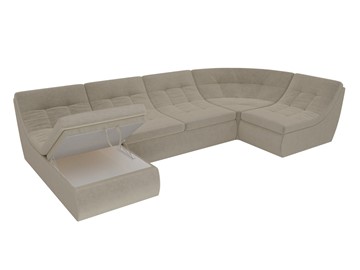 Модульный П-образный диван Холидей, Бежевый (микровельвет) в Вологде - предосмотр 6