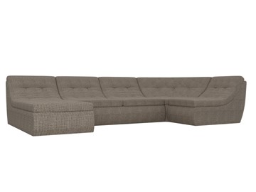 Модульный П-образный диван Холидей, Корфу 03 (рогожка) в Вологде