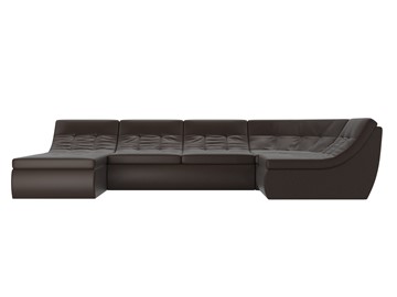 Модульный раскладной диван Холидей, Коричневый (экокожа) в Вологде - предосмотр 3