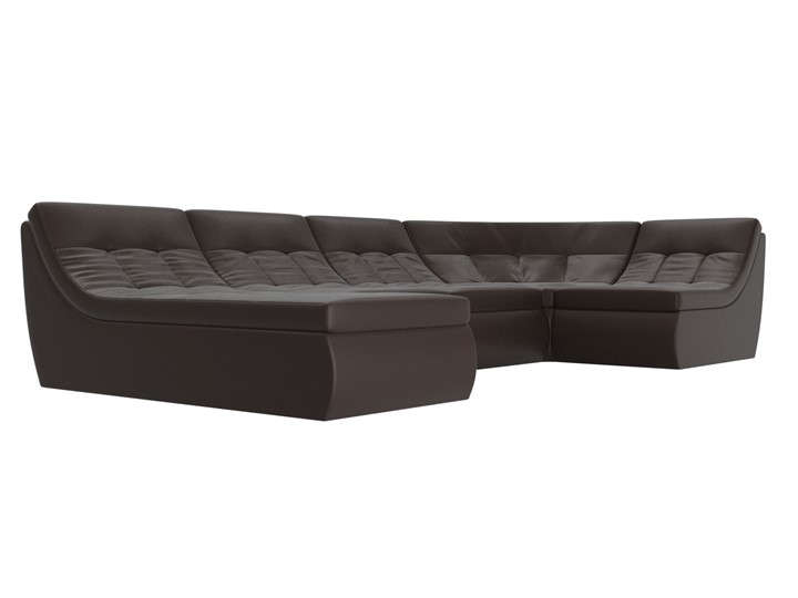 Модульный раскладной диван Холидей, Коричневый (экокожа) в Вологде - изображение 4