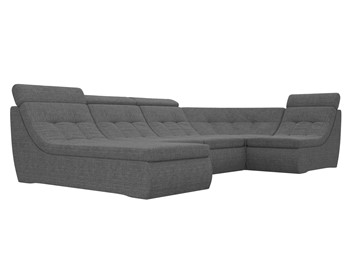 Большой модульный диван Холидей люкс, Серый (рогожка) в Вологде - предосмотр 4