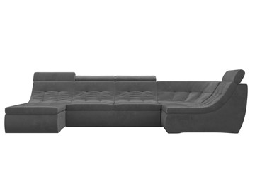 Большой модульный диван Холидей люкс, Серый (велюр) в Вологде - предосмотр 3
