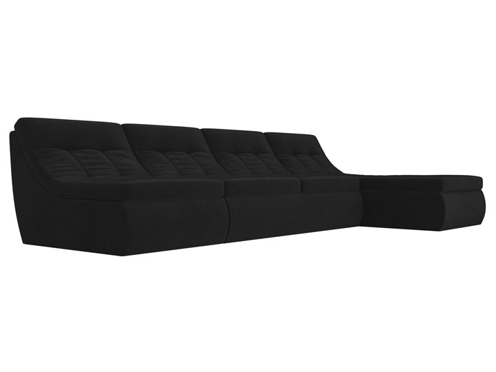 Модульный угловой диван Холидей, Черный (велюр) в Вологде - изображение 4