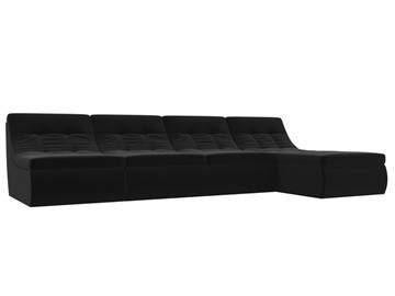 Модульный угловой диван Холидей, Черный (микровельвет) в Вологде