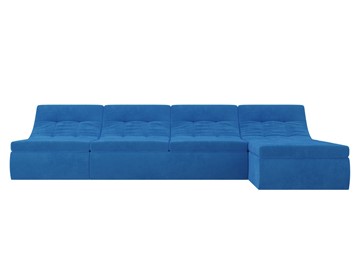 Модульный угловой диван Холидей, Голубой (велюр) в Вологде - предосмотр 3