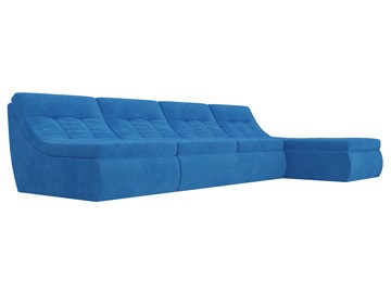 Модульный угловой диван Холидей, Голубой (велюр) в Вологде - предосмотр 4