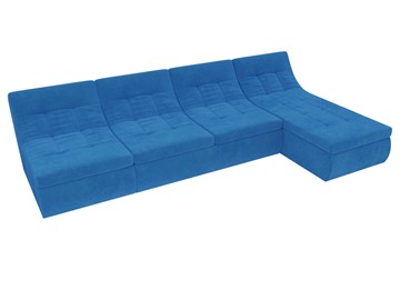 Модульный угловой диван Холидей, Голубой (велюр) в Вологде - предосмотр 5