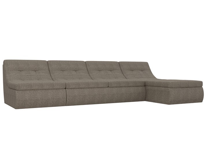 Большой модульный диван Холидей, Корфу 03 (рогожка) в Вологде - изображение