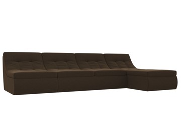 Модульный угловой диван Холидей, Коричневый (микровельвет) в Вологде
