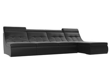 Модульный угловой диван Холидей люкс, Черный (экокожа) в Вологде - предосмотр