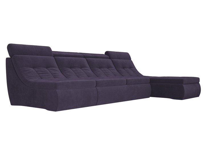 Модульный раскладной диван Холидей люкс, Фиолетовый (велюр) в Вологде - изображение 4