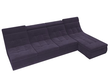 Модульный раскладной диван Холидей люкс, Фиолетовый (велюр) в Вологде - предосмотр 6