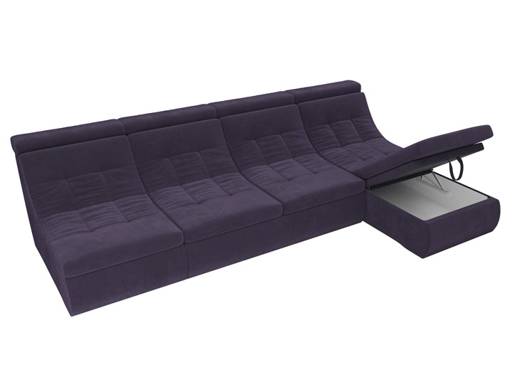 Модульный раскладной диван Холидей люкс, Фиолетовый (велюр) в Вологде - изображение 7