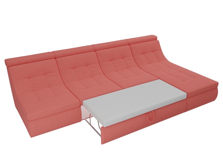 Модульный угловой диван Холидей люкс, Коралловый (микровельвет) в Вологде - изображение 8