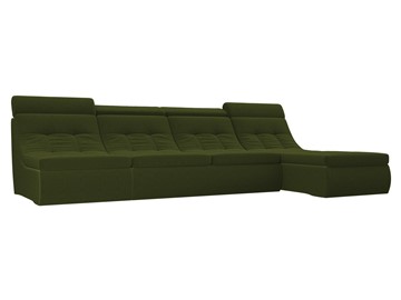 Большой модульный диван Холидей люкс, Зеленый (микровельвет) в Вологде