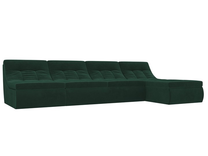 Большой модульный диван Холидей, Зеленый (велюр) в Вологде - изображение