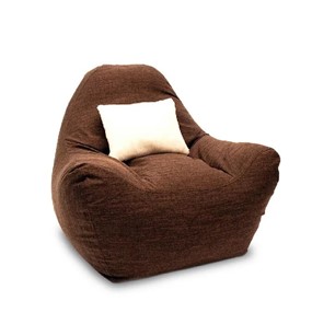 Бескаркасное кресло Эдем, рогожка орион, коричневый в Вологде - предосмотр