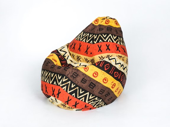 Кресло-мешок Груша малое, жаккард, африкан в Вологде - изображение