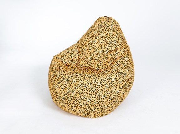 Кресло-мешок Груша малое, жаккард, леопард в Вологде - изображение