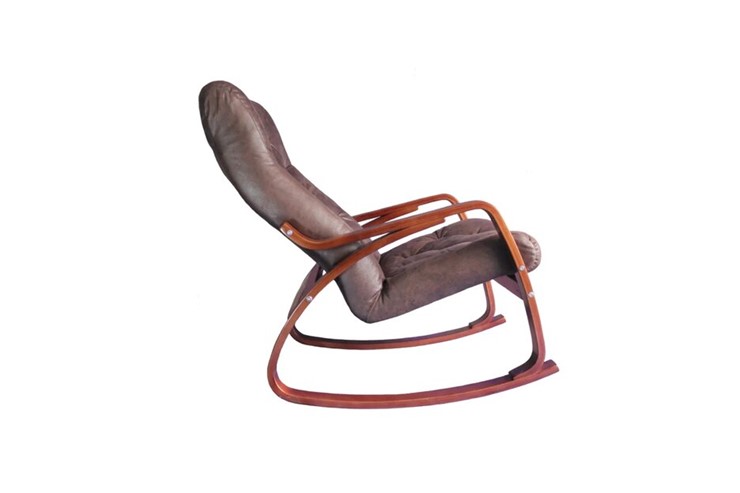 Кресло-качалка Гранд, замша шоколад в Вологде - изображение 1