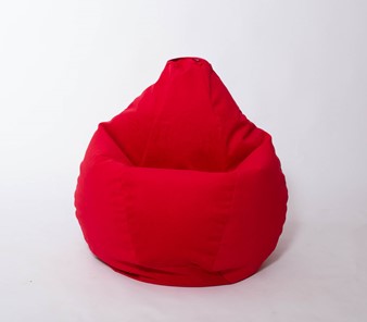 Кресло-мешок Груша малое, велюр однотон, красное в Вологде - предосмотр 2