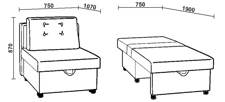 Кресло-кровать НЕО 61М в Вологде - изображение 2