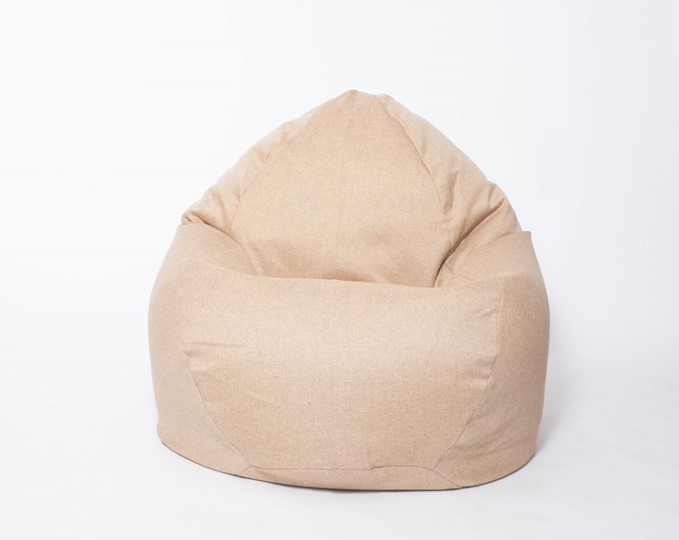 Кресло-мешок Макси, рогожка, 150х100, песочное в Вологде - изображение 1