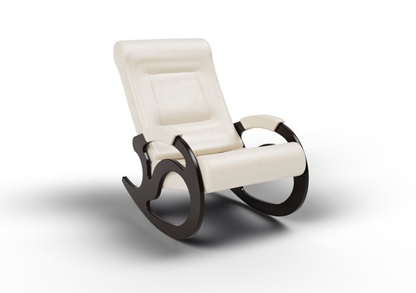 Кресло-качалка Вилла, экокожа крем 11-К-КР в Вологде - изображение